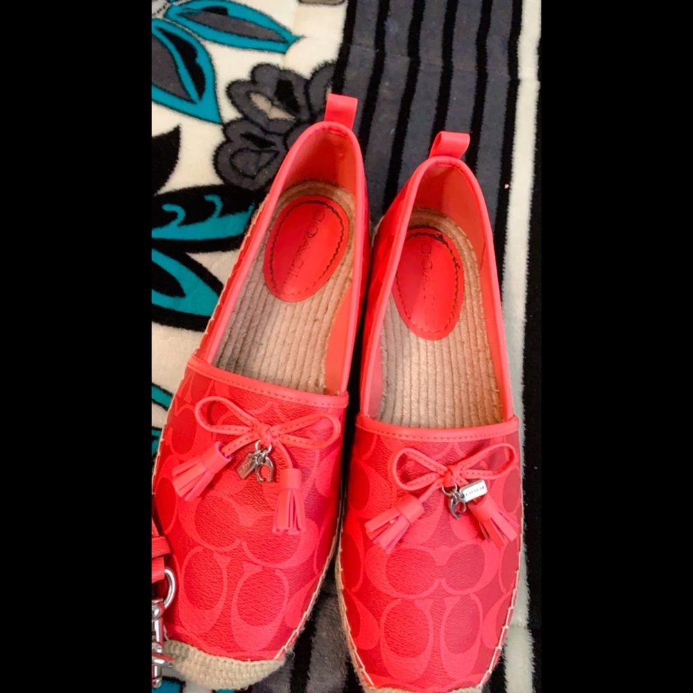 ❤️‍🔥LIKE NEW  BEAUTIFUL COACH ESPADRILLES❤️‍🔥
